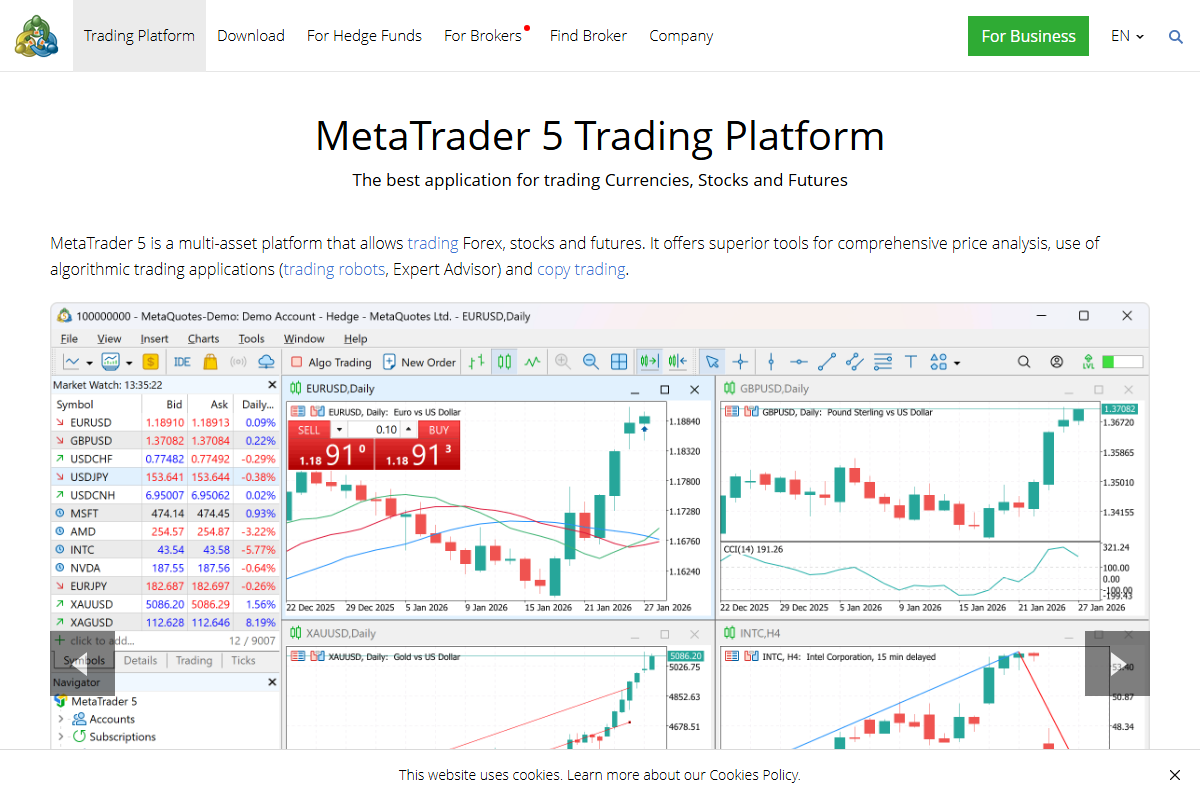 RoboForex website homepage