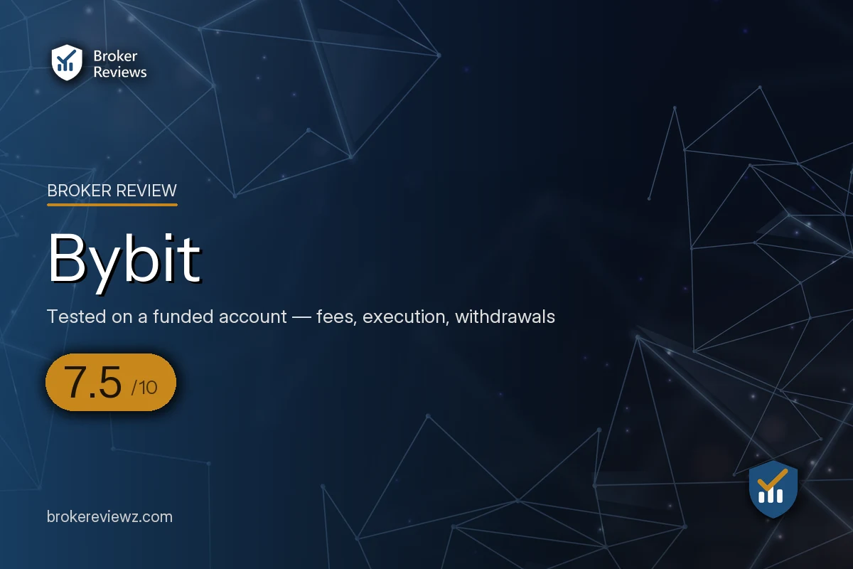 Bybit broker review by Broker Reviews, rated 7.5 out of 10