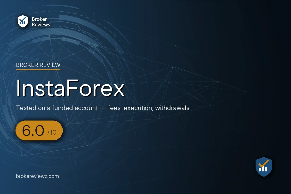 InstaForex broker review by Broker Reviews, rated 6.0 out of 10