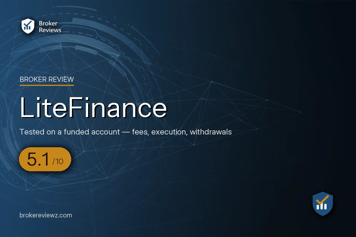 LiteFinance broker review by Broker Reviews, rated 5.1 out of 10