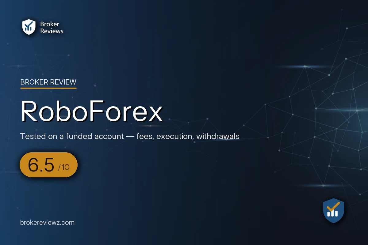 RoboForex broker review by Broker Reviews, rated 6.5 out of 10