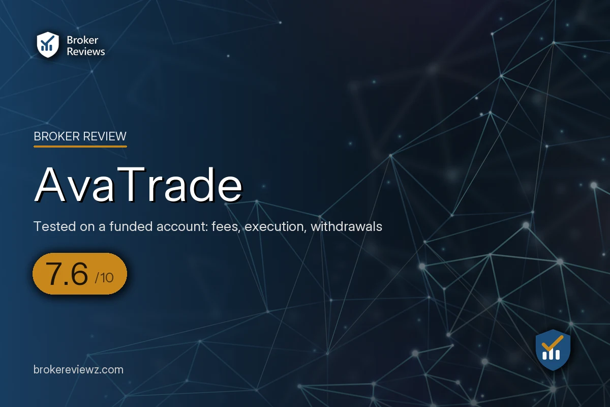 AvaTrade broker review by Broker Reviews, rated 7.6 out of 10