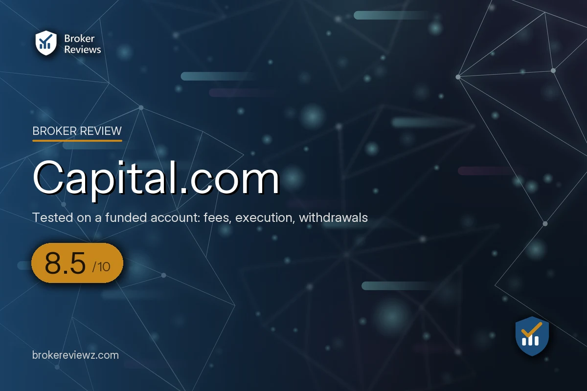 Capital.com broker review by Broker Reviews, rated 8.5 out of 10