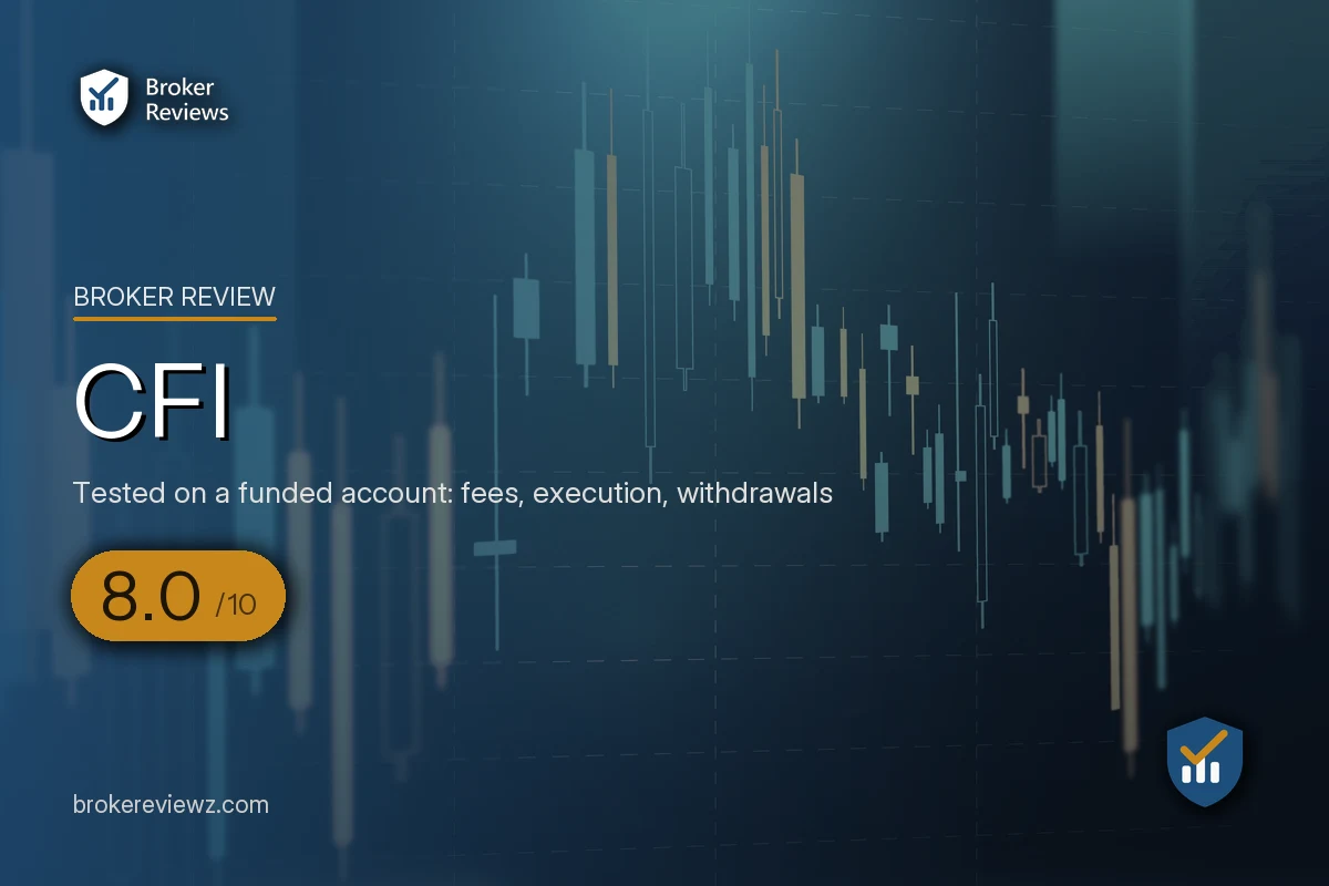 CFI broker review by Broker Reviews, rated 8.0 out of 10
