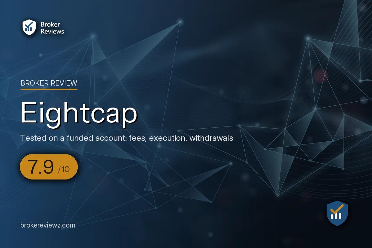 Eightcap broker review by Broker Reviews, rated 7.9 out of 10