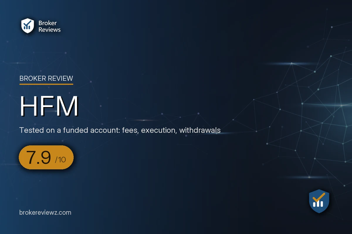 HFM broker review by Broker Reviews, rated 7.9 out of 10