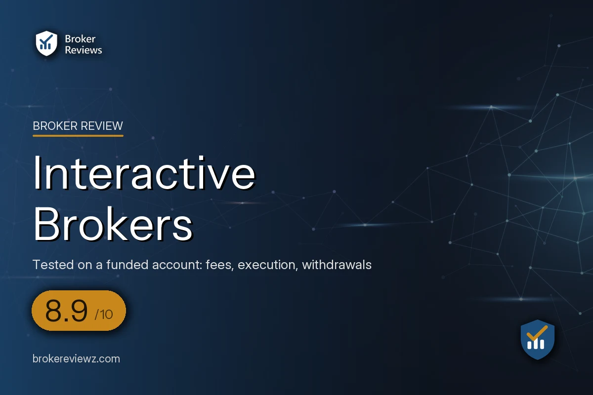 Interactive Brokers broker review by Broker Reviews, rated 8.9 out of 10
