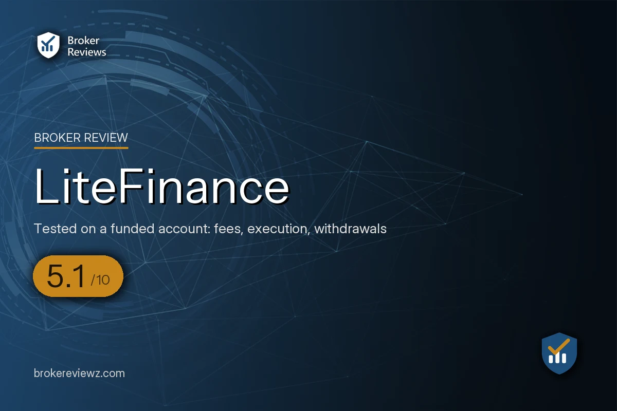LiteFinance broker review by Broker Reviews, rated 5.1 out of 10