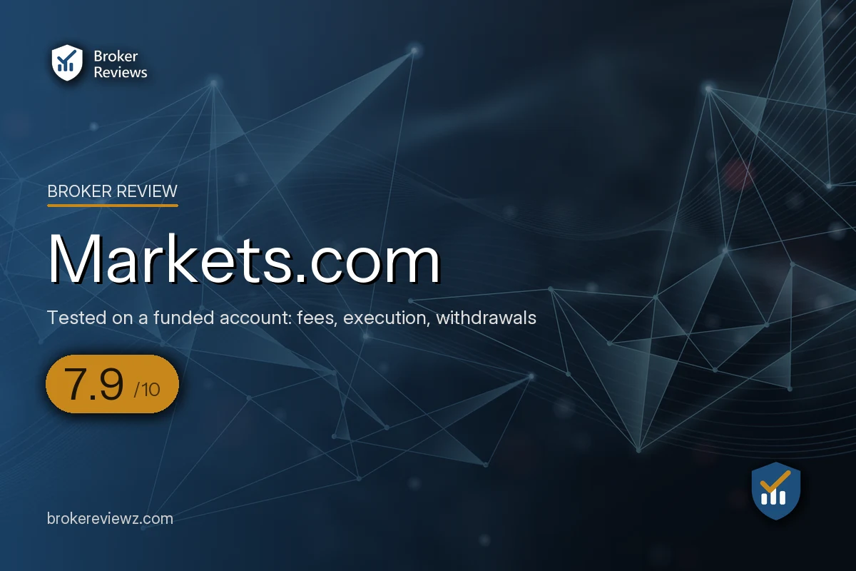 Markets.com broker review by Broker Reviews, rated 7.9 out of 10
