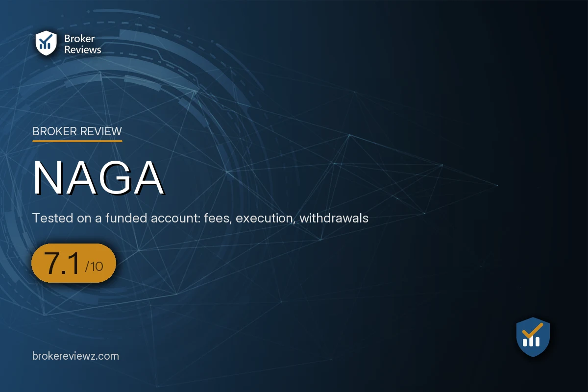NAGA broker review by Broker Reviews, rated 7.1 out of 10