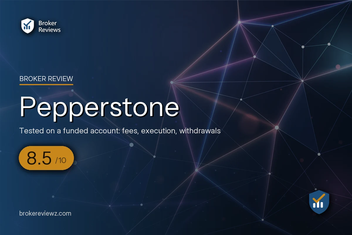 Pepperstone broker review by Broker Reviews, rated 8.5 out of 10