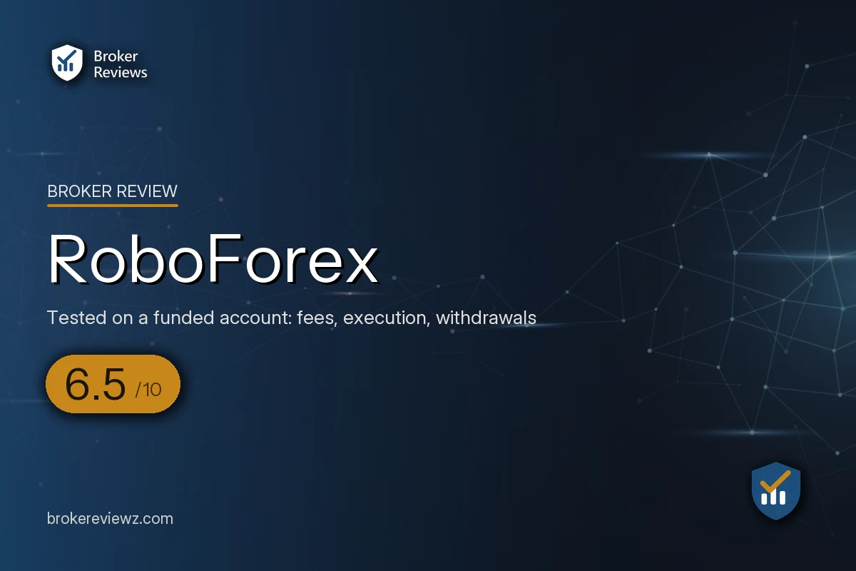 RoboForex broker review by Broker Reviews, rated 6.5 out of 10